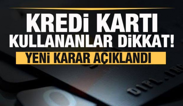 Kredi Kartı Kullananlara Önemli Bilgilendirme