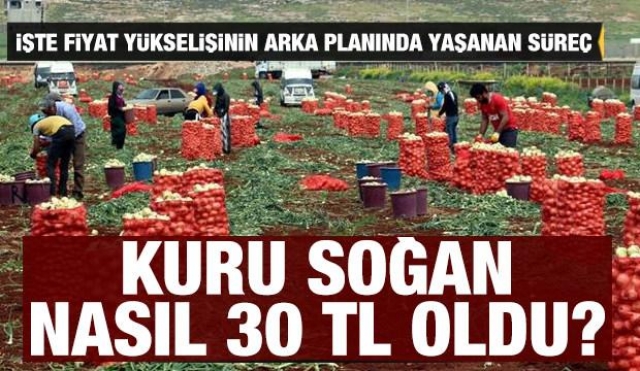 Kuru soğan fiyatlarındaki yükselişin nedenleri