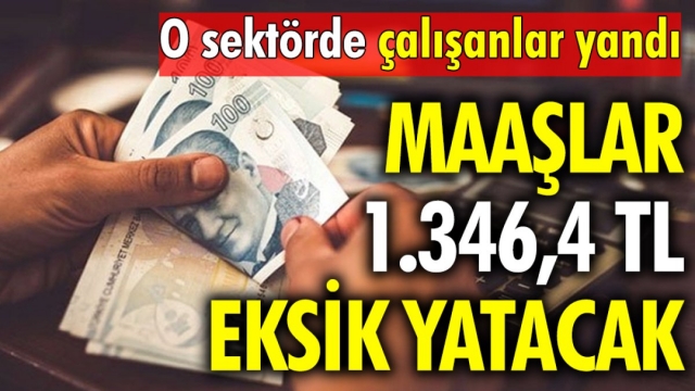 Maaşlar 1.346,4 TL Eksik Yatacak: "O Sektörde Çalışanlar Yandı"