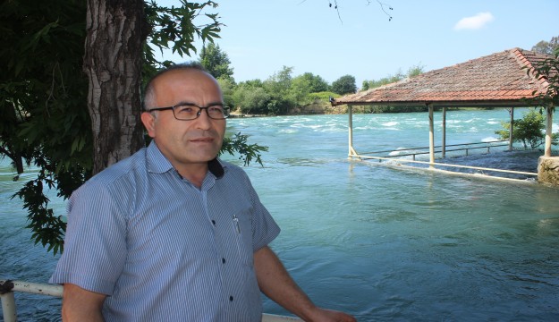 Manavgat ırmağında su seviyesi yükseldi 