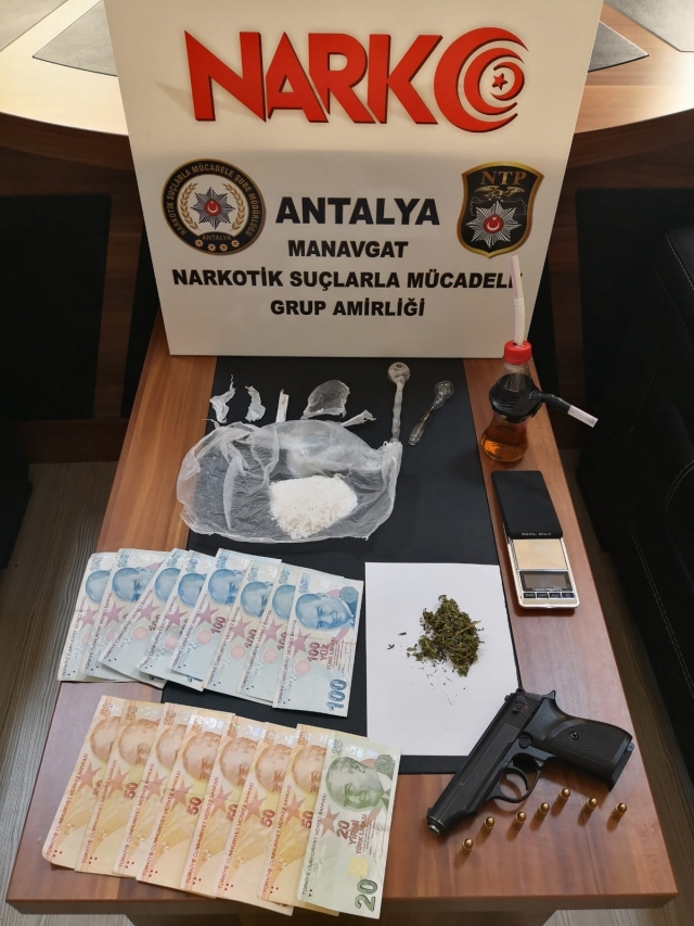  Manavgat’ta uyuşturucu operasyonu