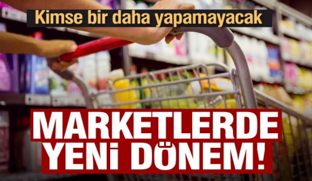 Market ve AVM'lerde yeni dönem! Bu şekilde satılamayacak!