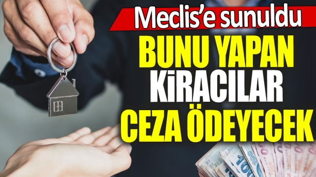 Meclis'e Sunulan Yeni Vergi Paketi ile Kiracılara Ceza Geliyor