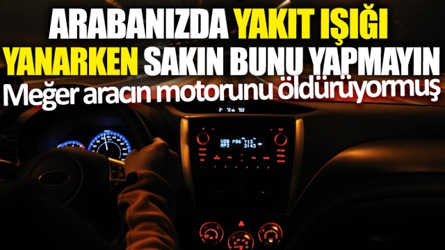 Meğer Aracın Motorunu Öldürüyormuş