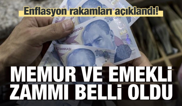 Memur ve emeklinin zam oranı belli oldu