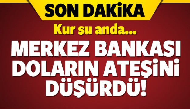 Merkez Bankası doların ateşini düşürdü