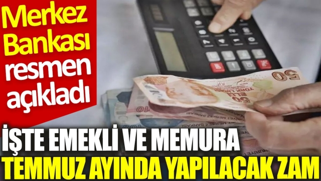 Merkez Bankası Resmen Açıkladı: