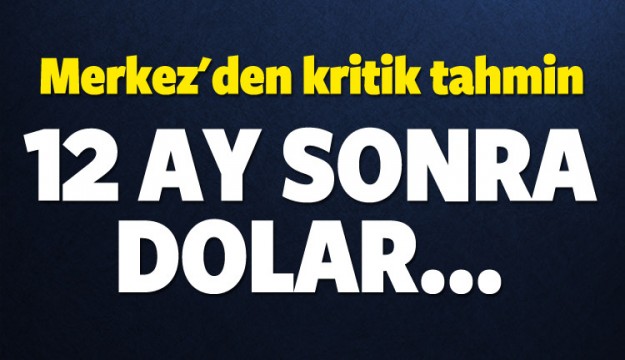 Merkez Bankası'ndan dolar tahmini