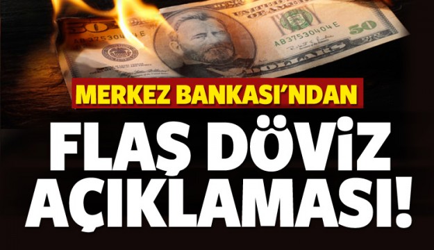 Merkez Bankası'ndan flaş döviz açıklaması