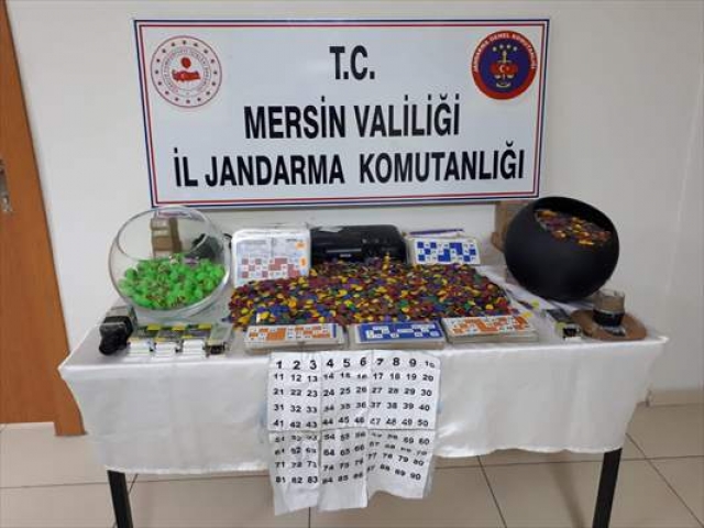 Mersin'de kumar operasyonu