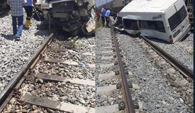 Mersin'de tren kazası