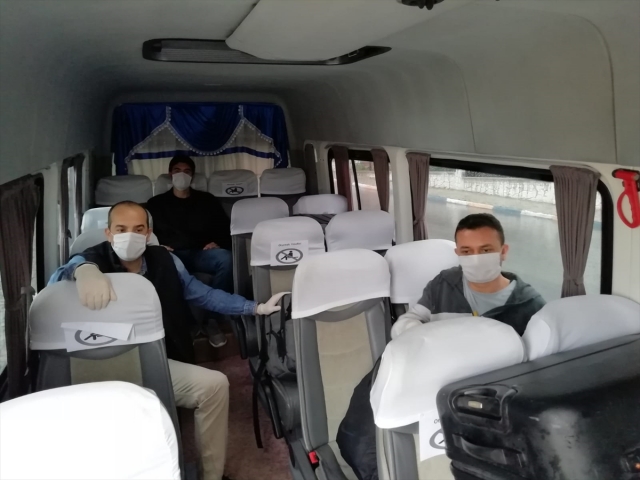  Mersin'de yurttaki karantina süresi dolanlar memleketlerine gönderildi

