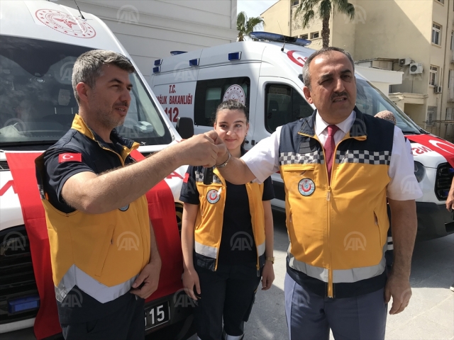 Mersin'e 8 yeni ambulans tahsis edildi