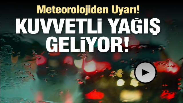 METEOROLOJİ UYARDI! ISPARTA'DA KUVVETLİ YAĞIŞ