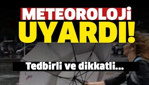 Meteorolojiden Isparta için fırtına uyarısı 