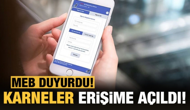 Milli Eğitim Bakanlığı'ndan açıklama: Karneler erişime açıldı