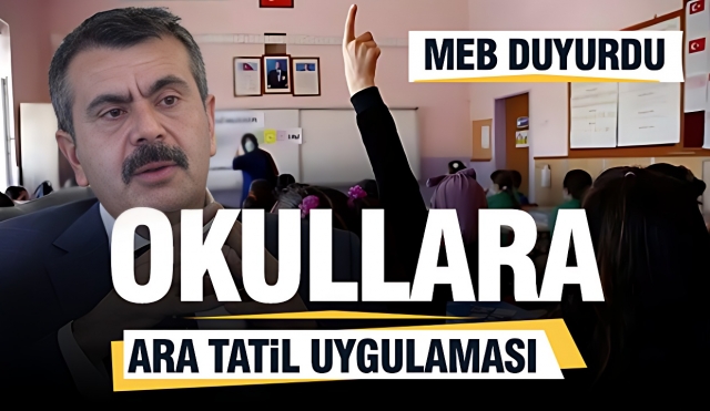 Milli Eğitim Bakanlığı'ndan Ara Tatil Uygulamasıyla İlgili Açıklamalar