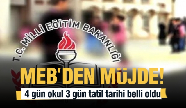 Milli Eğitim Bakanlığı'ndan Müjde: Hafta Sonu Tatili 3 Gün Olacak!