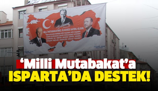 Milli Mutabakat’a Isparta'dan destek