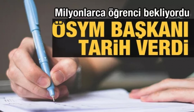 Milyonlarca öğrenci bekliyordu tarih verildi