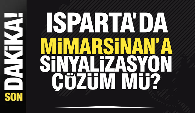 Mimarsinan Caddesi'nde Sinyalizasyon Çözüm mü?