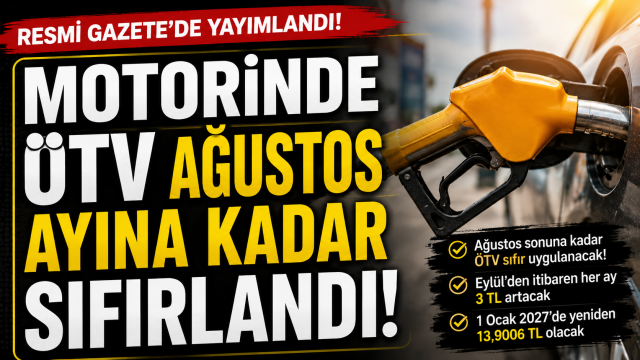 Motorinde ÖTV geçici olarak sıfırlandı