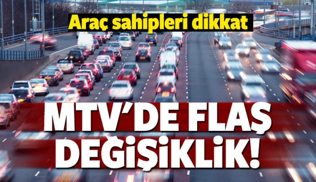 Motorlu Taşıtlar Vergisi'nde yeni düzenleme!