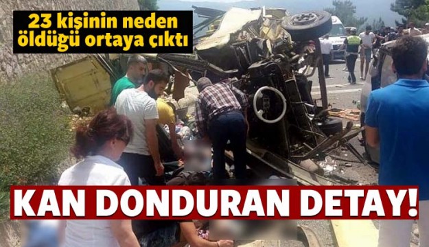 Muğla'daki kazada korkunç detay