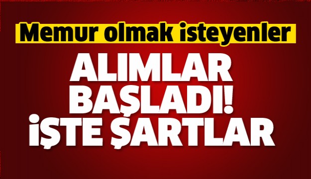 Mülakatsız personel alımı başladı! İşte şartlar...