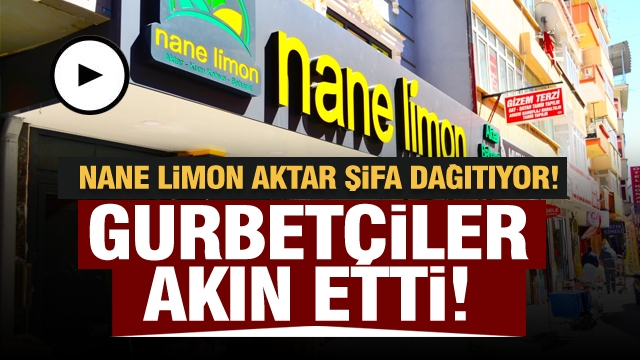 NANE LİMON AKTAR GURBETÇİLERİN ALIŞVERİŞ MERKEZİ HALİNE GELDİ