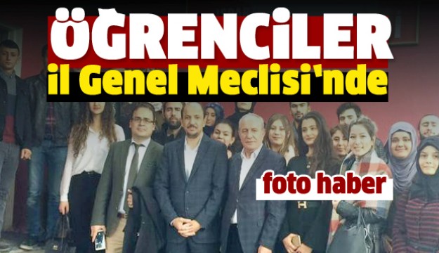 Öğrenciler Isparta İl Genel Meclisinde