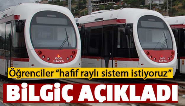 ÖĞRENCİLER ISPARTA'YA RAYLI SİSTEM İSTİYOR