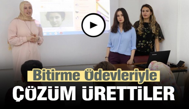 Okul bitirme ödevleriyle çözüm ürettiler  