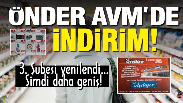 Önder Şekerleme AVM 3. Şubesini Yeniledi