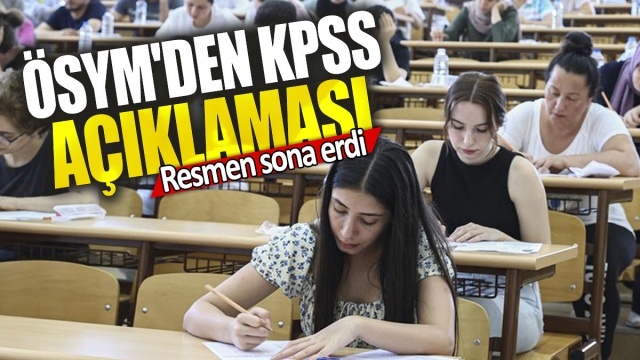 ÖSYM'den KPSS Açıklaması