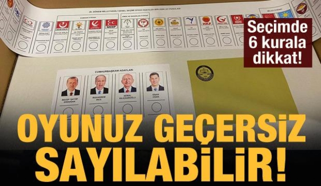 Oy Kullanırken Dikkat Etmeniz Gereken 6 Kural: Oyunuz Geçersiz Sayılabilir!
