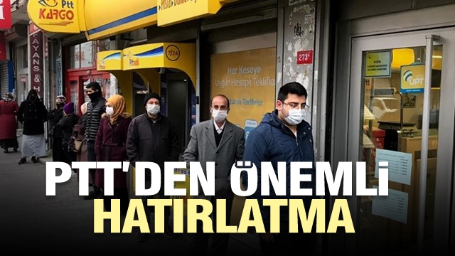 PTT'DEN ISPARTA'YA SOSYAL MESAFE UYARISI