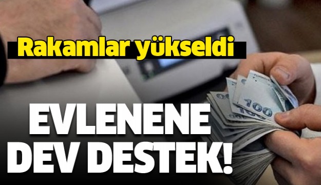 Rakamlar yükseldi! Evlenene devletten 55 bin lira