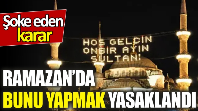 Ramazan Davulcularına Yasak! Şaşırtıcı Karar...