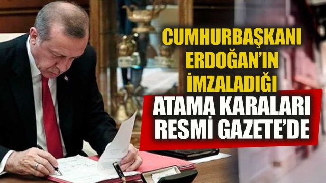 Resmi Gazete'de yayımlandı