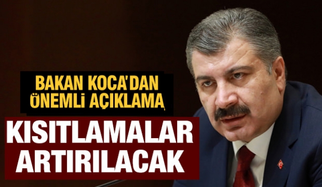 Sağlık Bakanı Koca'dan yeni koronavirüs açıklaması