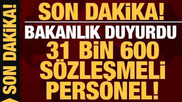 Sağlık Bakanlığı 31 Bin 600 Sözleşmeli Personel Alacak