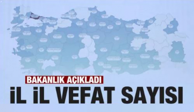 Sağlık Bakanlığı, Illere Göre Vefat Sayılarını Açıkladı