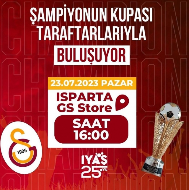 Şampiyonluk kupası Pazar günü Iyaşpark AVM’de taraftarlarla buluşuyor