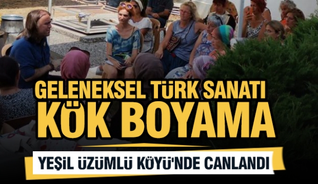SDÜ Fethiye Yeşil Üzümlü Köyü Dastarhanesi'nde ''Kök Boyama'' Atölyesi Gerçekleştirildi