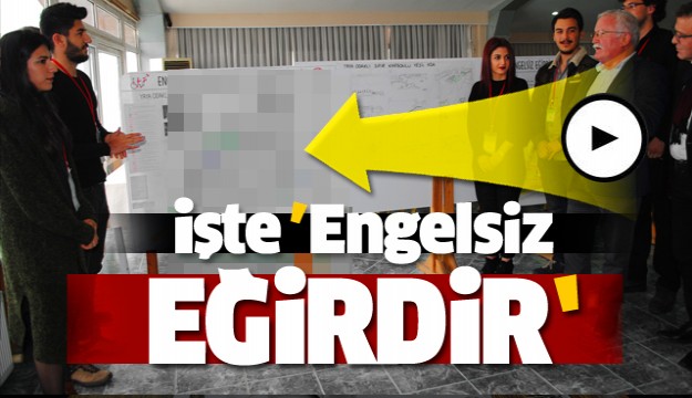 Şehir Planlama Öğrencileri “Engelsiz Eğirdir”i tasarladı 