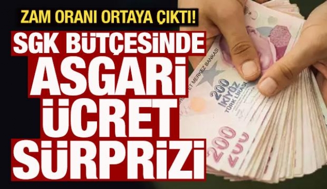 SGK Bütçesinde Asgari Ücret Sürprizi! Zam Oranı Ortaya Çıktı