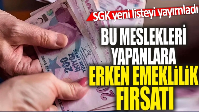 SGK Yeni Listeyi Duyurdu!