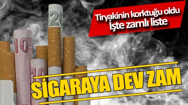 Sigaraya Büyük Zam Geldi: İşte Zamlı Liste!