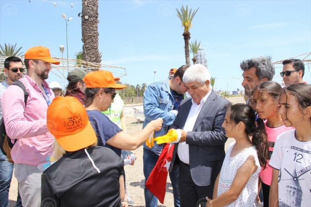 Silifke'de sahil temizliği yapıldı
